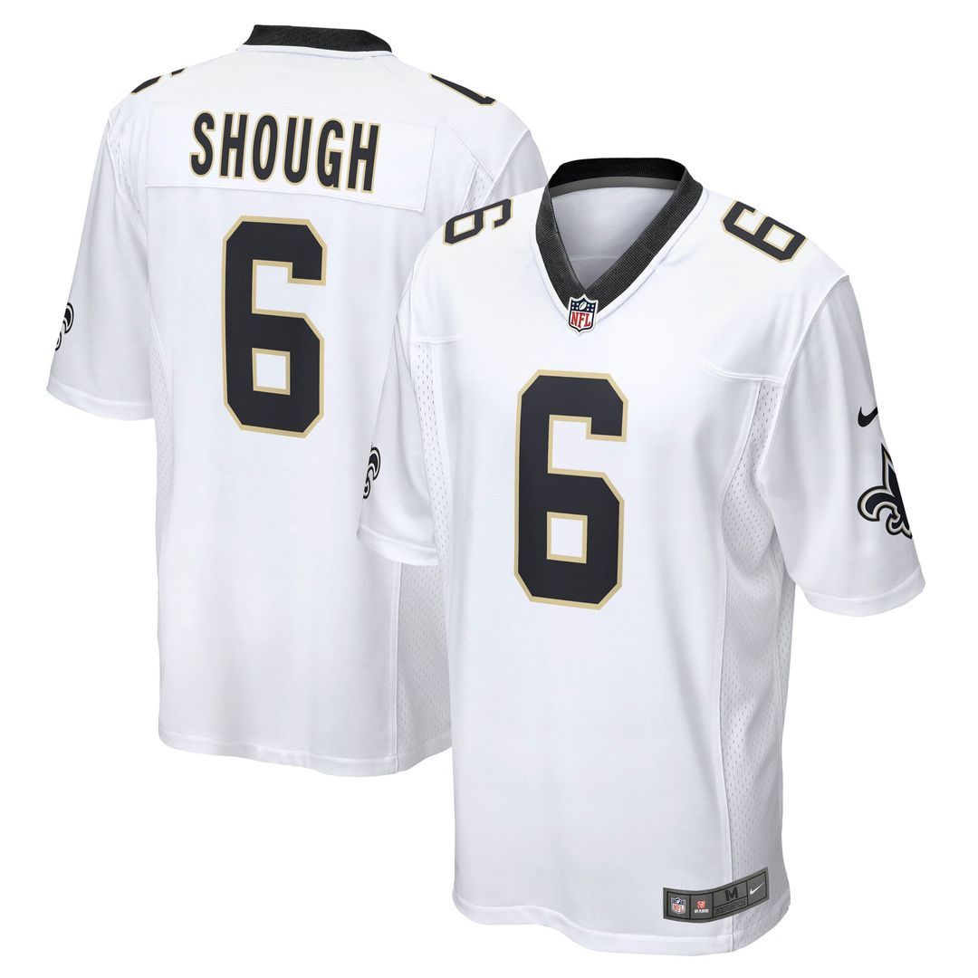 Tyler Shough New Orleans Saints Black Game Jersey