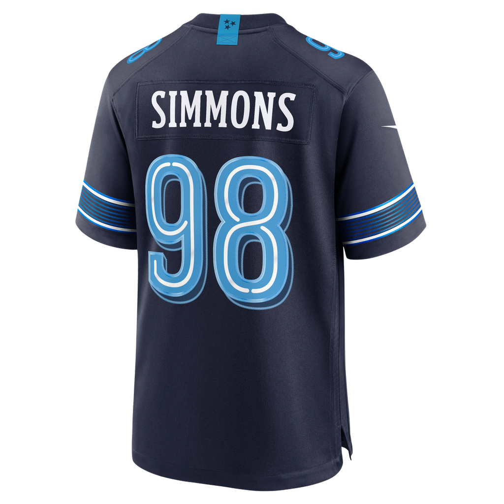 Jeffery Simmons Tennessee Titans Navy 2026 Rivalries Collection Game Jersey