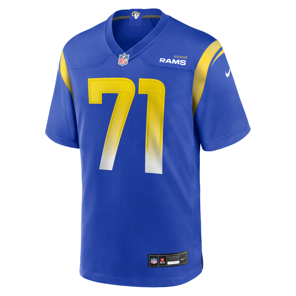 Warren McClendon Jr. Los Angeles Rams Royal Team Game Jersey