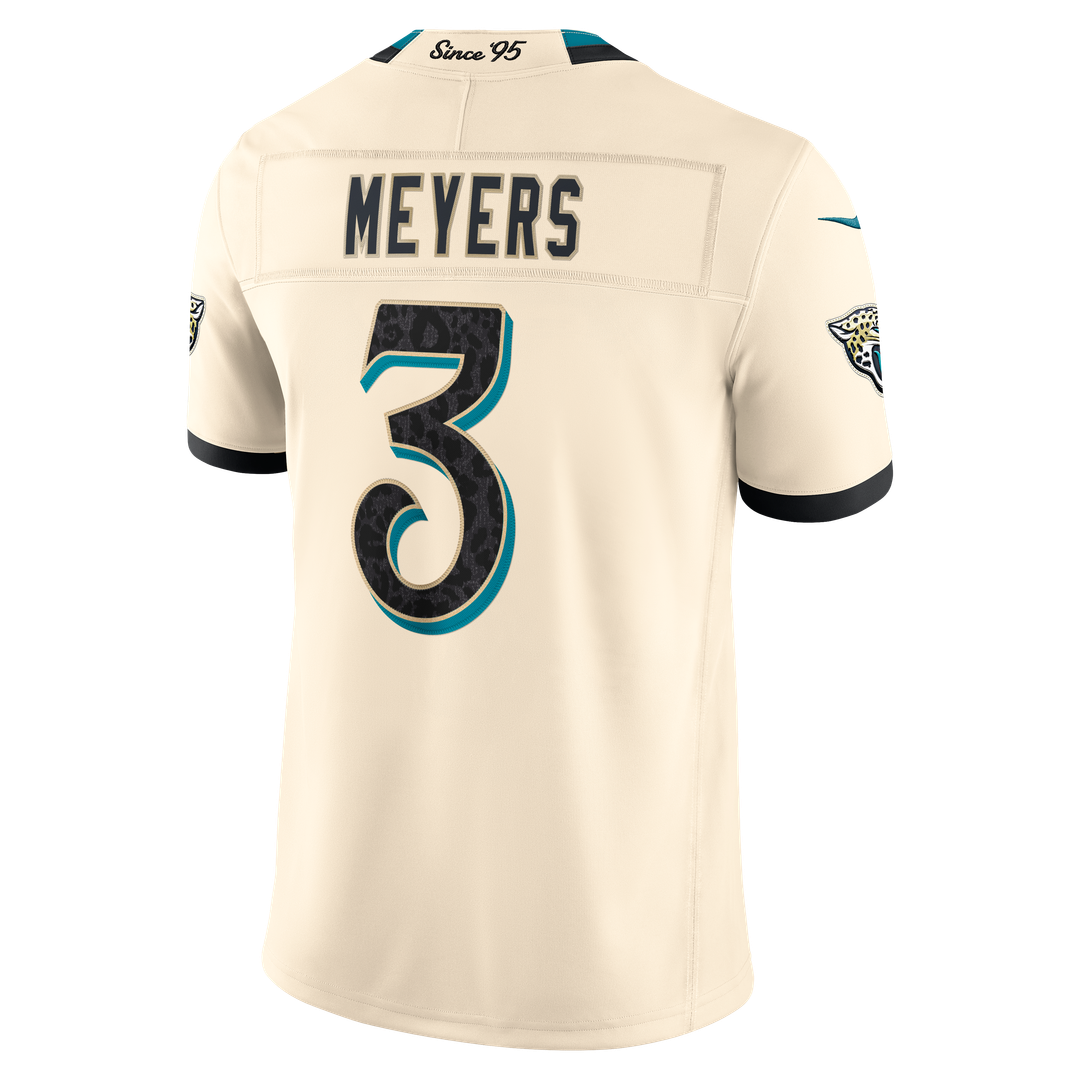 Jakobi Meyers Jacksonville Jaguars Natural 2026 Rivalries Collection Stitched Limited Jersey