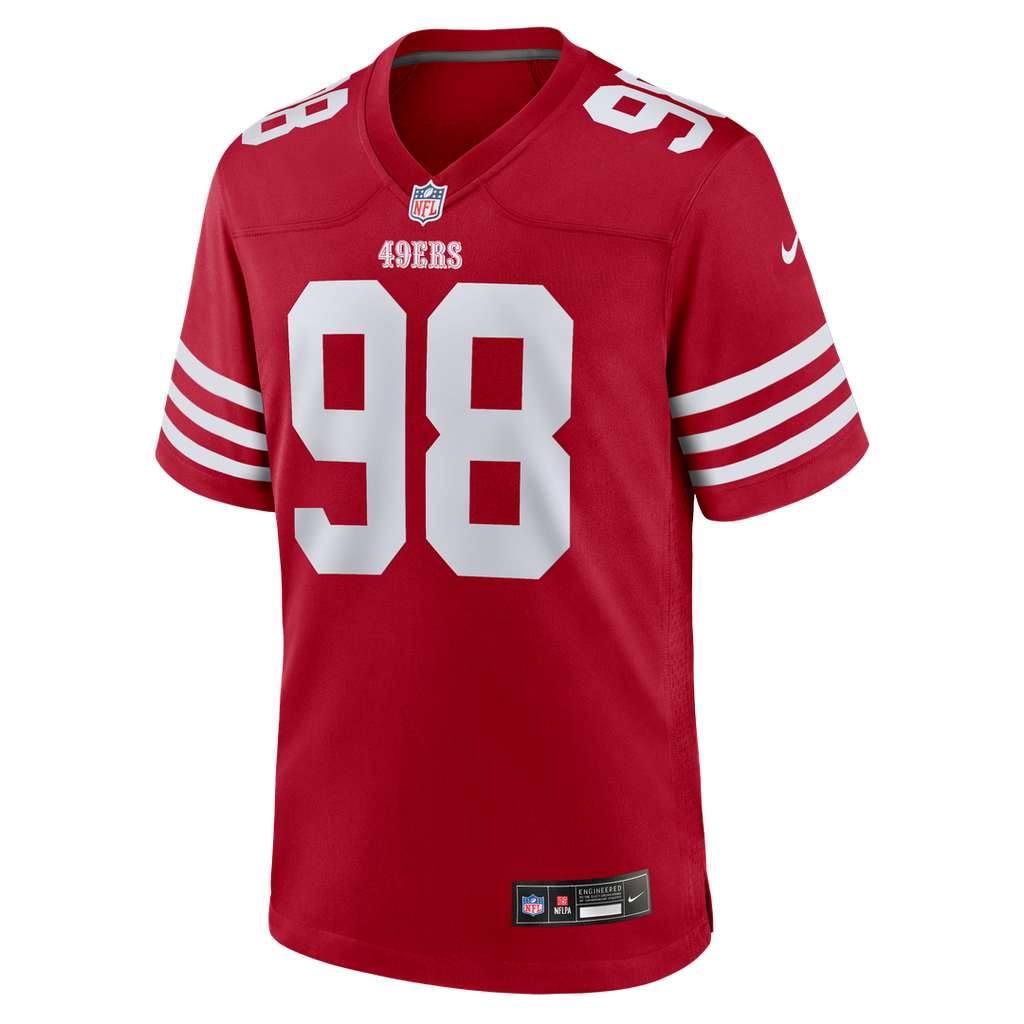 Mykel Williams San Francisco 49ers Scarlet Team Game Jersey