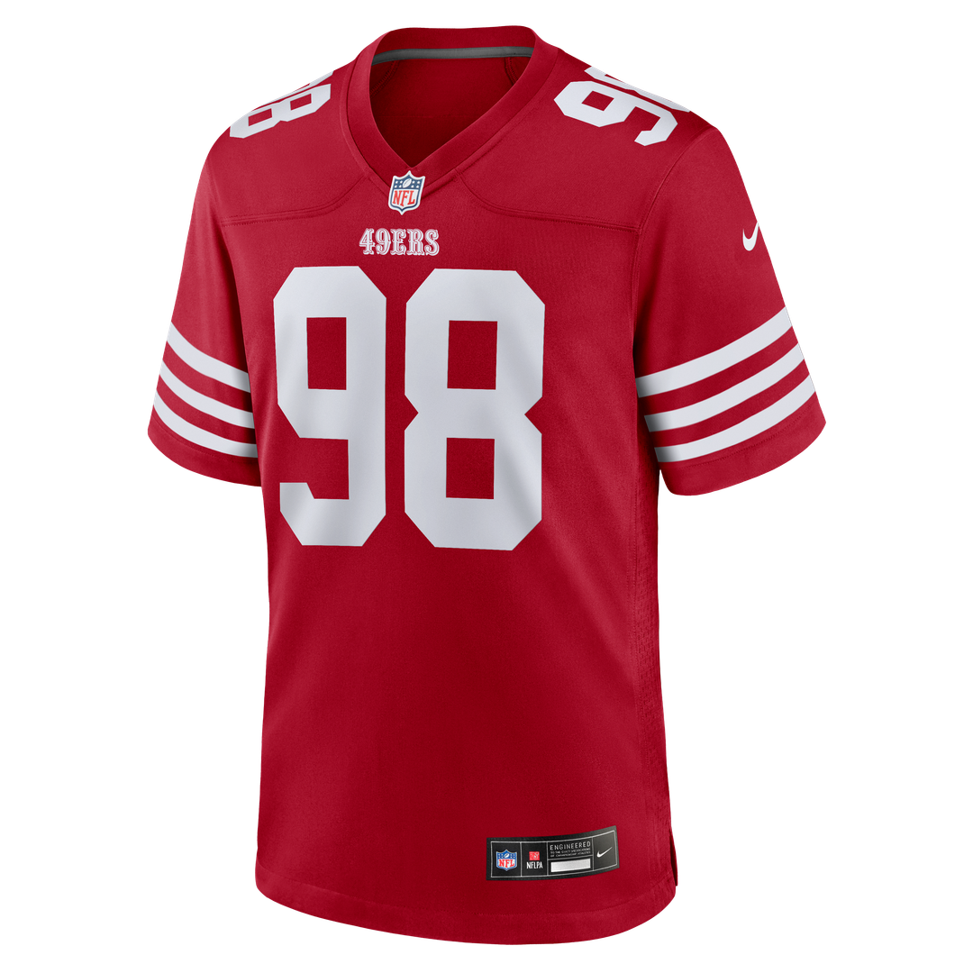 Mykel Williams San Francisco 49ers Scarlet Team Game Jersey