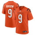 Joe Burrow Cincinnati Bengals Orange Alternate Game Jersey