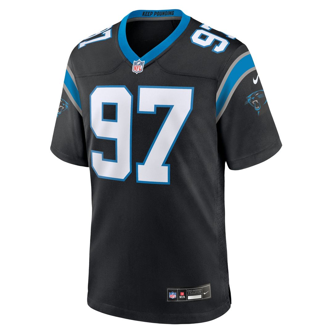 Bobby Brown III Carolina Panthers Black Team Game Jersey