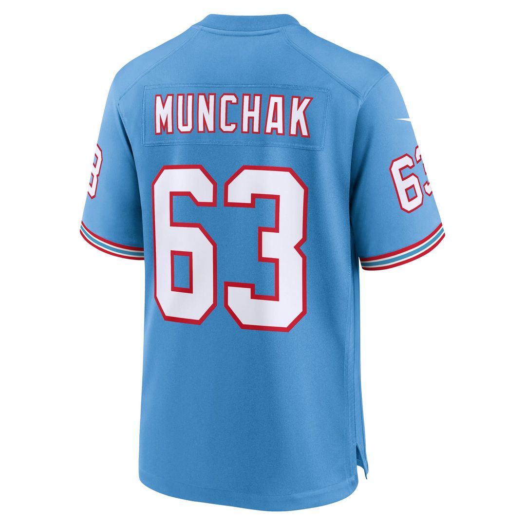 Mike Munchak Tennessee Titans Light Blue Retired Player Alternate Game Jersey