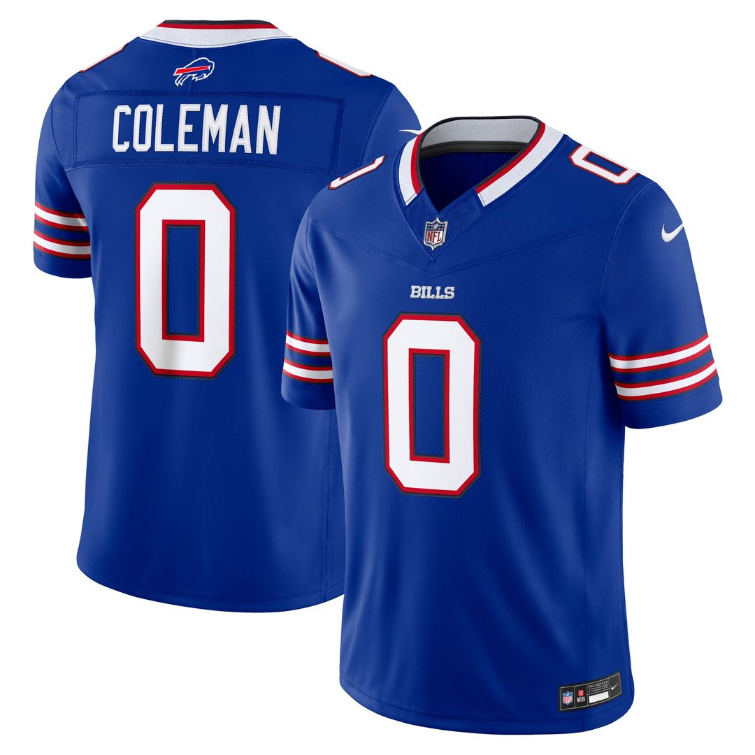 Keon Coleman Buffalo Bills Royal Team Vapor F.U.S.E. Stitched Limited Jersey