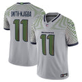 Jaxon Smith-Njigba Seattle Seahawks Gray Rivalries Collection Stitched Limited Jersey