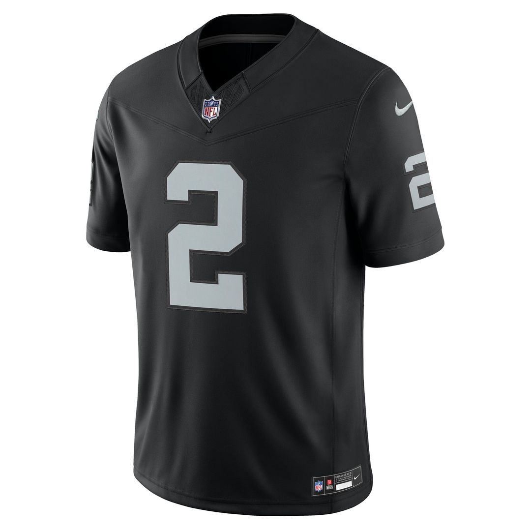 Ashton Jeanty Las Vegas Raiders Black Team Vapor F.U.S.E. Stitched Limited Jersey
