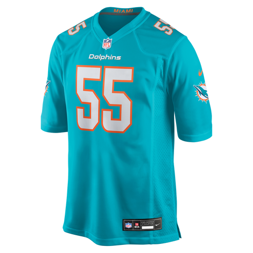Aaron Brewer Miami Dolphins Aqua Game Jersey