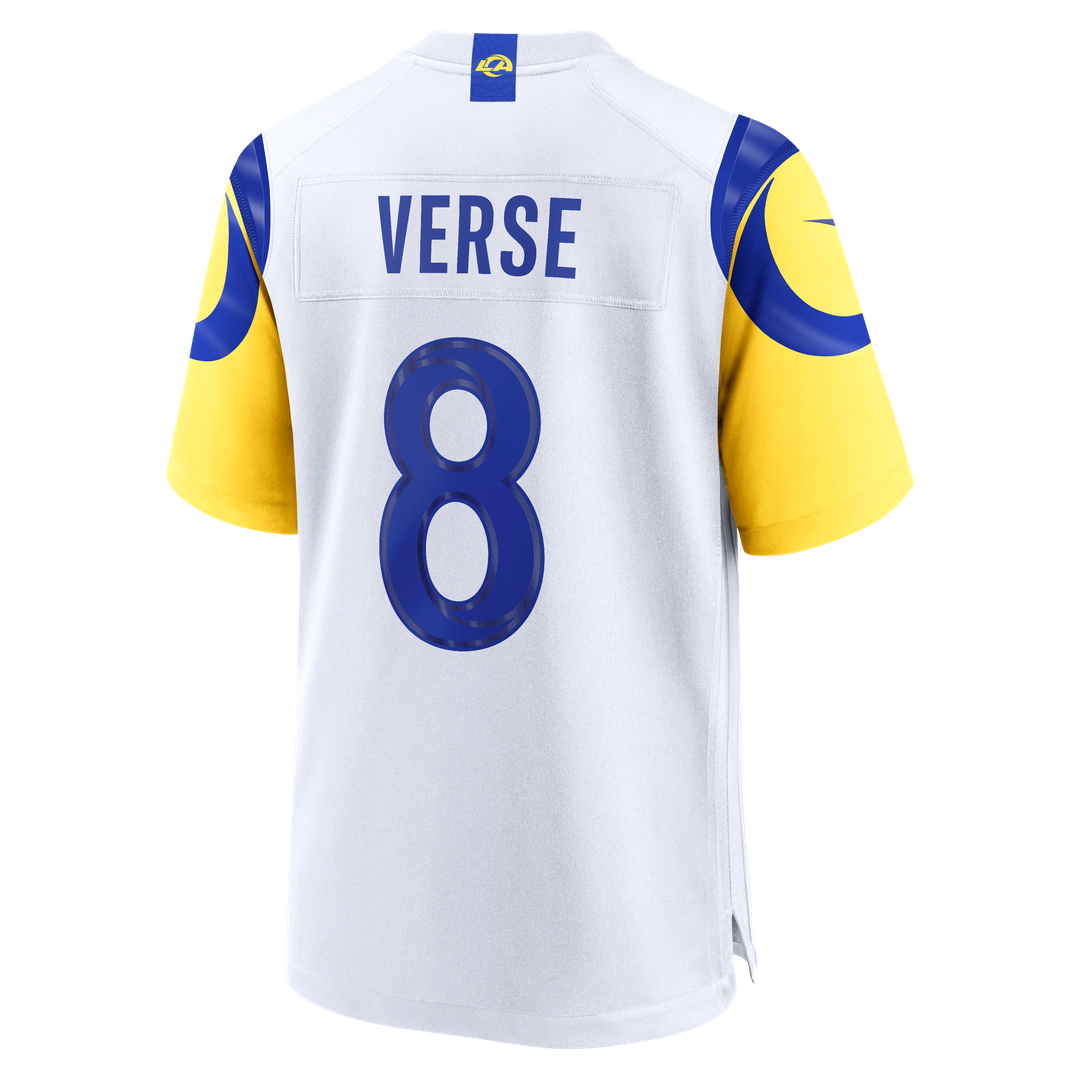 Jared Verse Los Angeles Rams White White Game Player Jersey