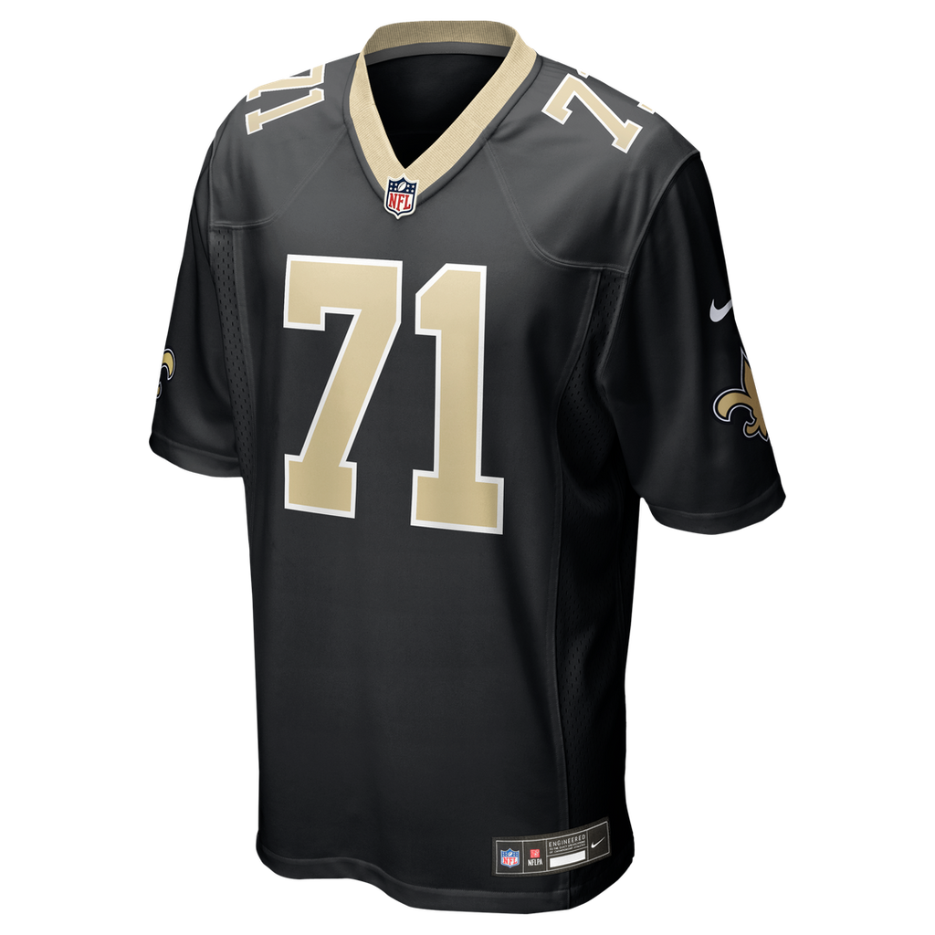 Kelvin Banks Jr. New Orleans Saints Black Game Player Jersey