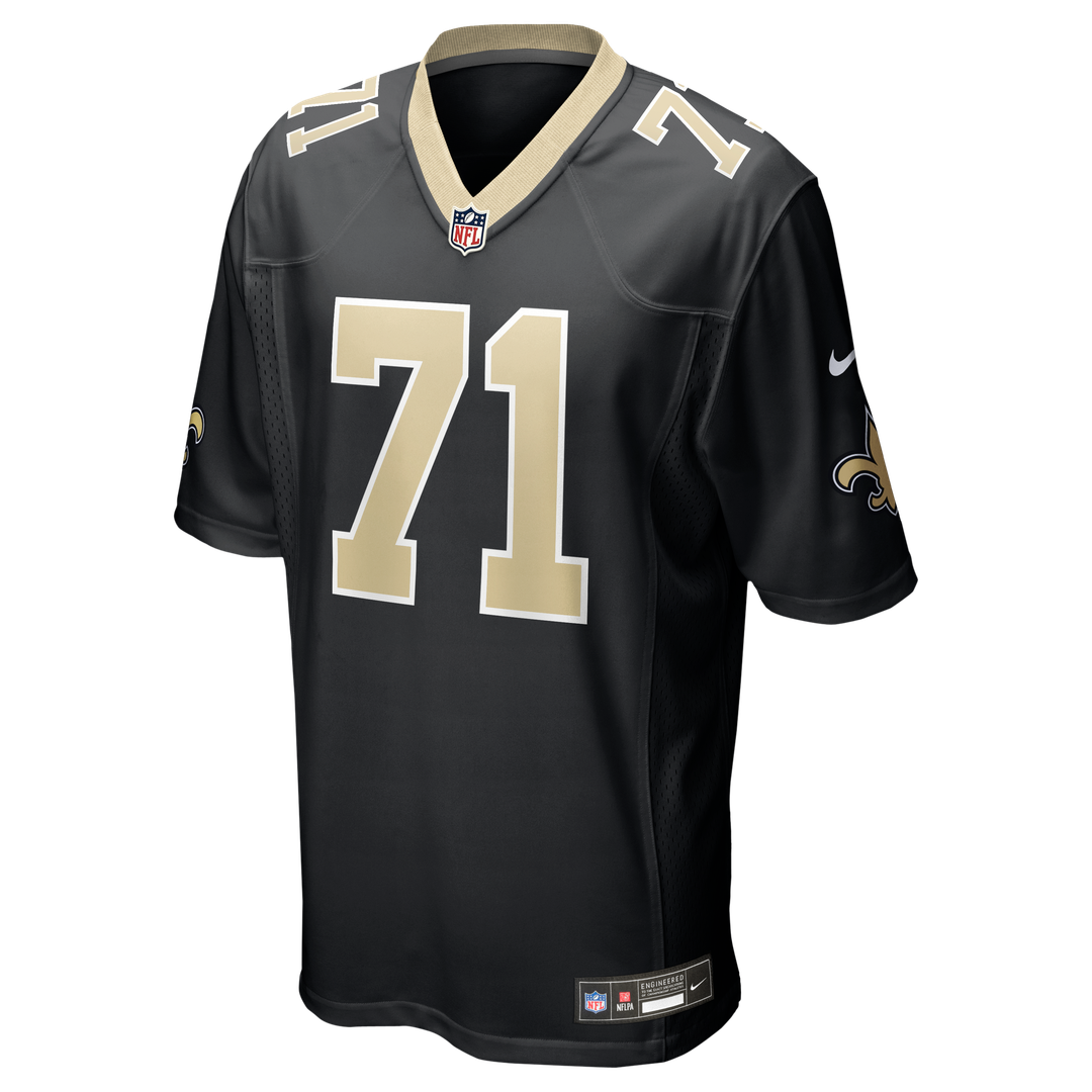 Kelvin Banks Jr. New Orleans Saints Black Game Player Jersey