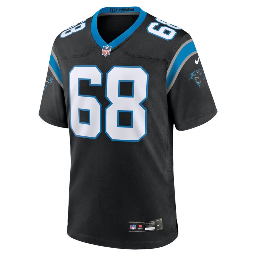 Damien Lewis Carolina Panthers Black Game Jersey
