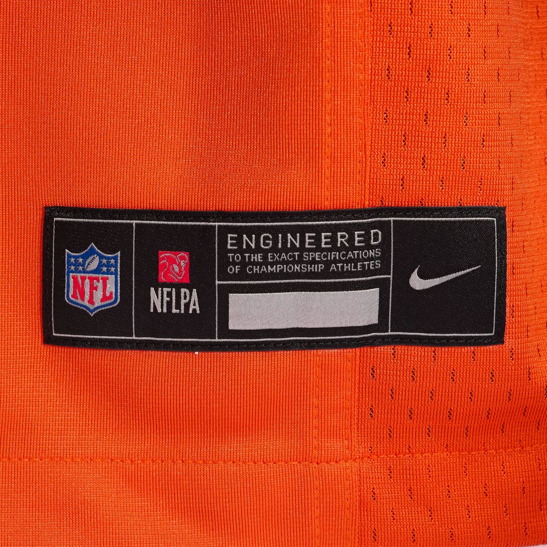 Caleb Williams Chicago Bears Orange Alternate Player Game Jersey