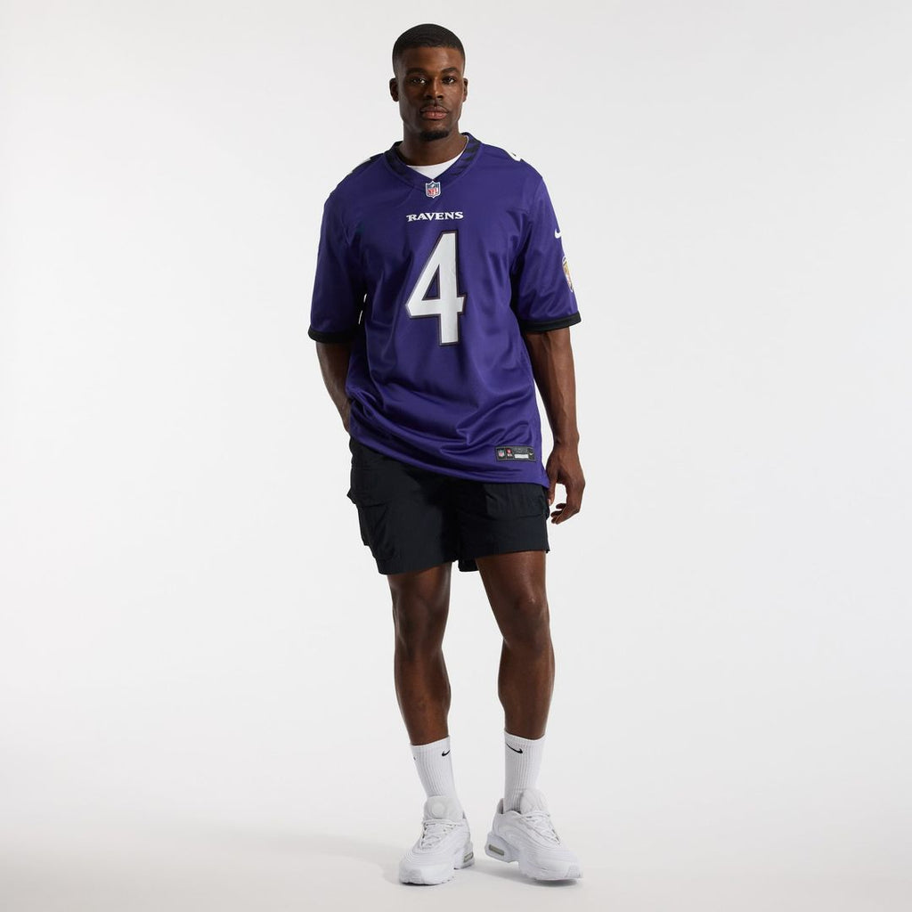 Zay Flowers Baltimore Ravens Purple Team Game Jersey