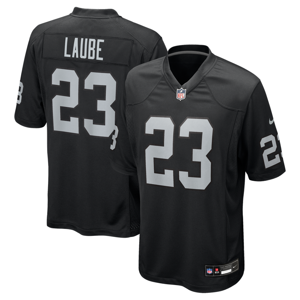 Dylan Laube Las Vegas Raiders Black Team Game Jersey