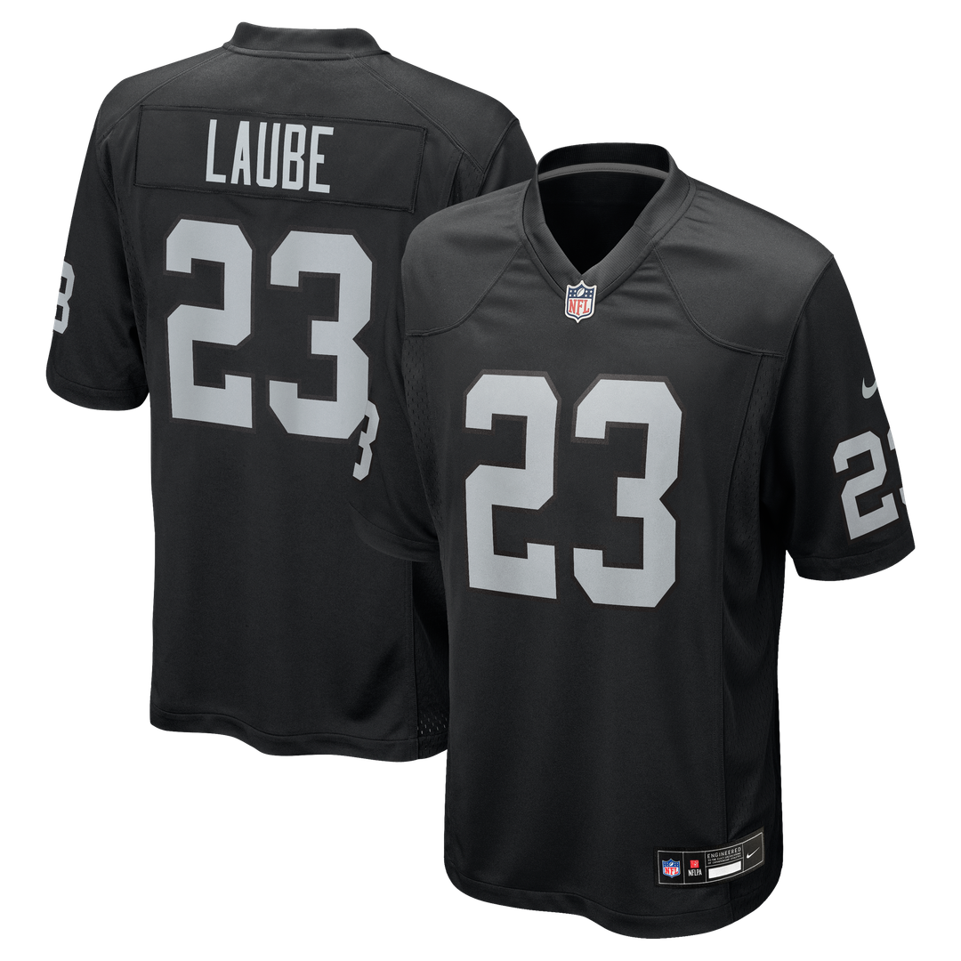 Dylan Laube Las Vegas Raiders Black Team Game Jersey