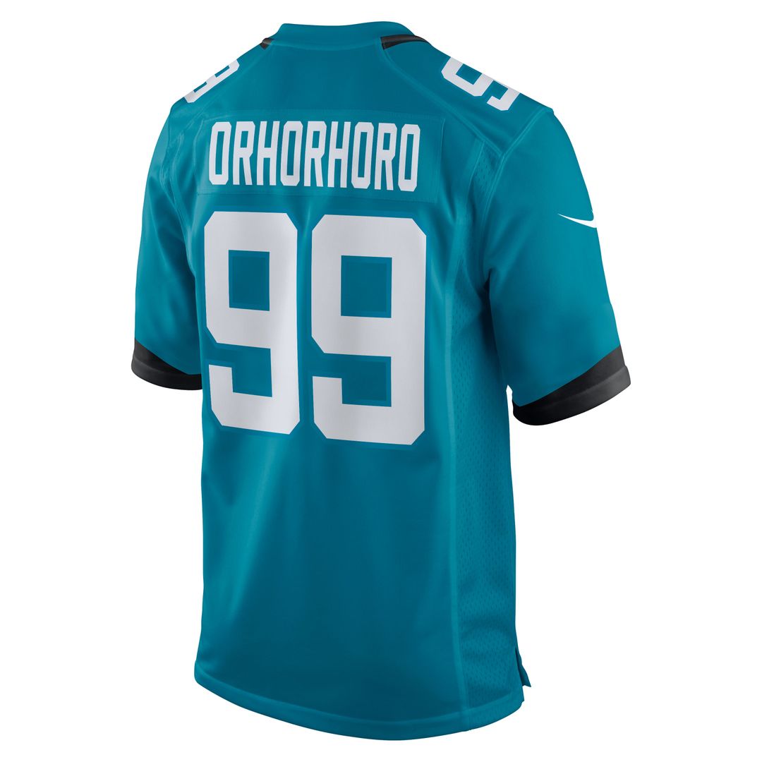 Ruke Orhorhoro Jacksonville Jaguars Teal Team Game Jersey