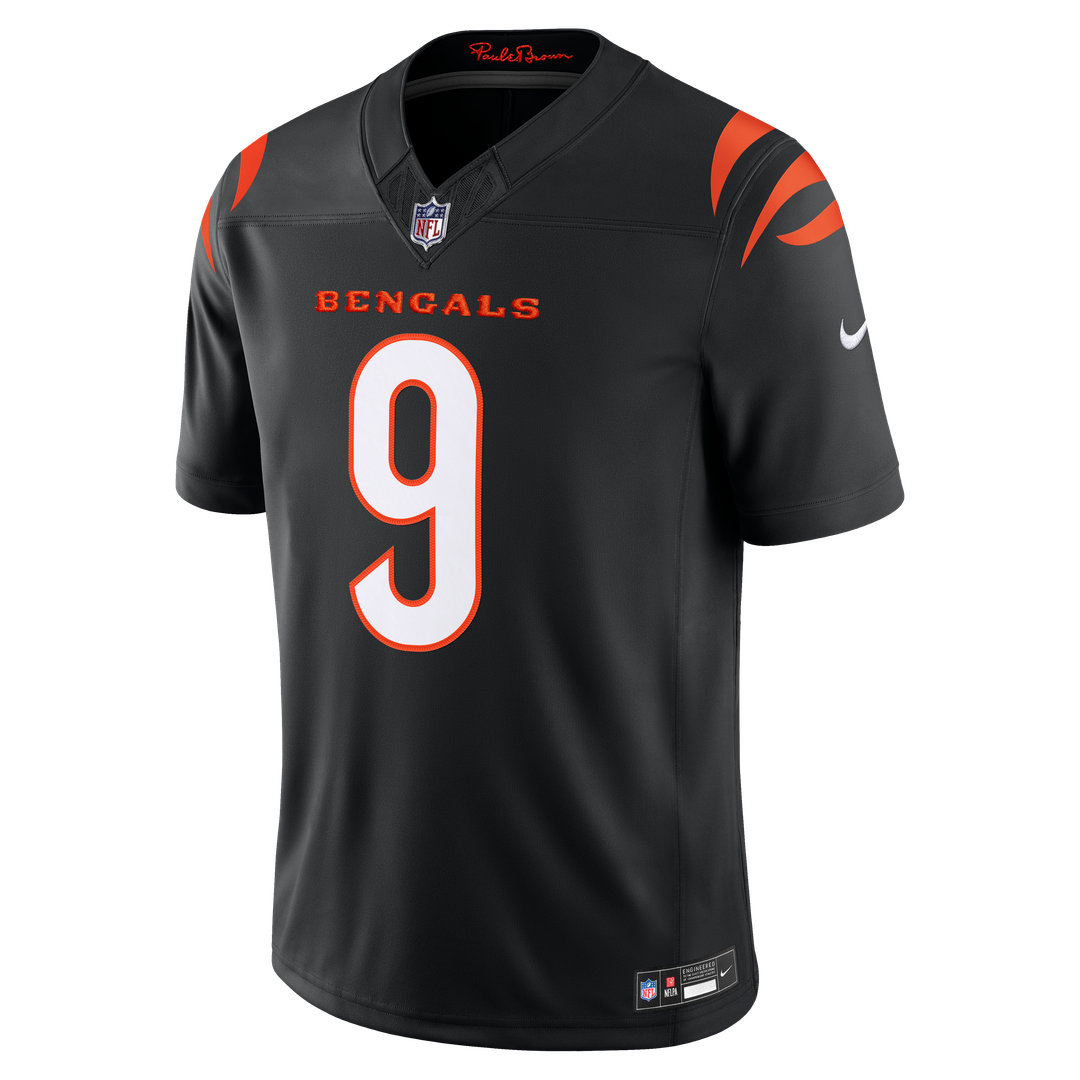 Joe Burrow Cincinnati Bengals Orange Alternate Vapor F.U.S.E. Stitched Limited Jersey