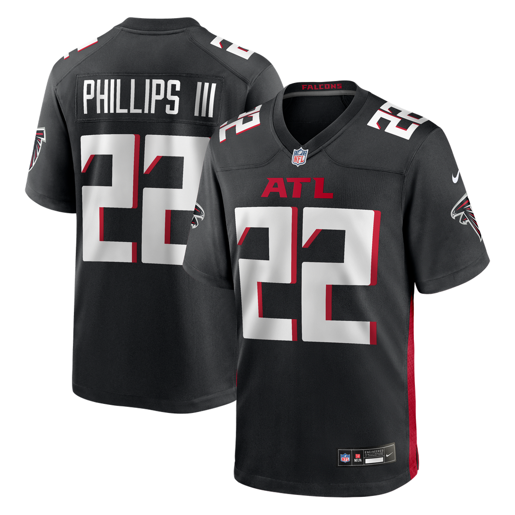 Clark Phillips III Atlanta Falcons Black Team Game Jersey