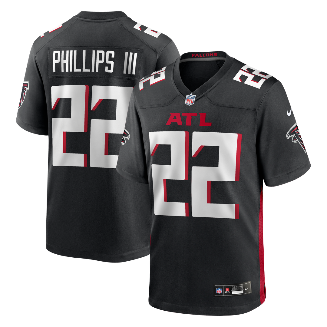 Clark Phillips III Atlanta Falcons Black Team Game Jersey