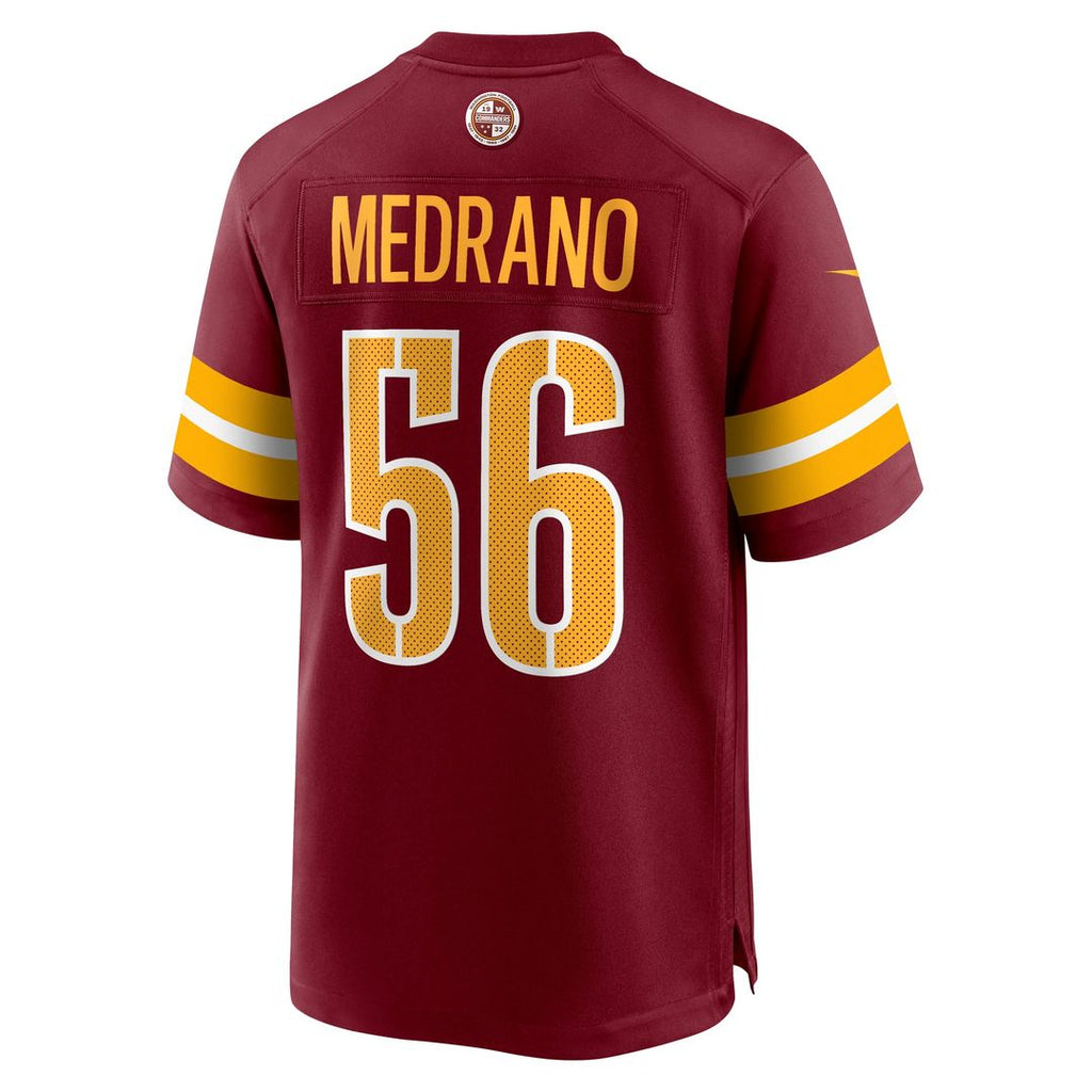 Kain Medrano Washington Commanders Burgundy Team Game Jersey