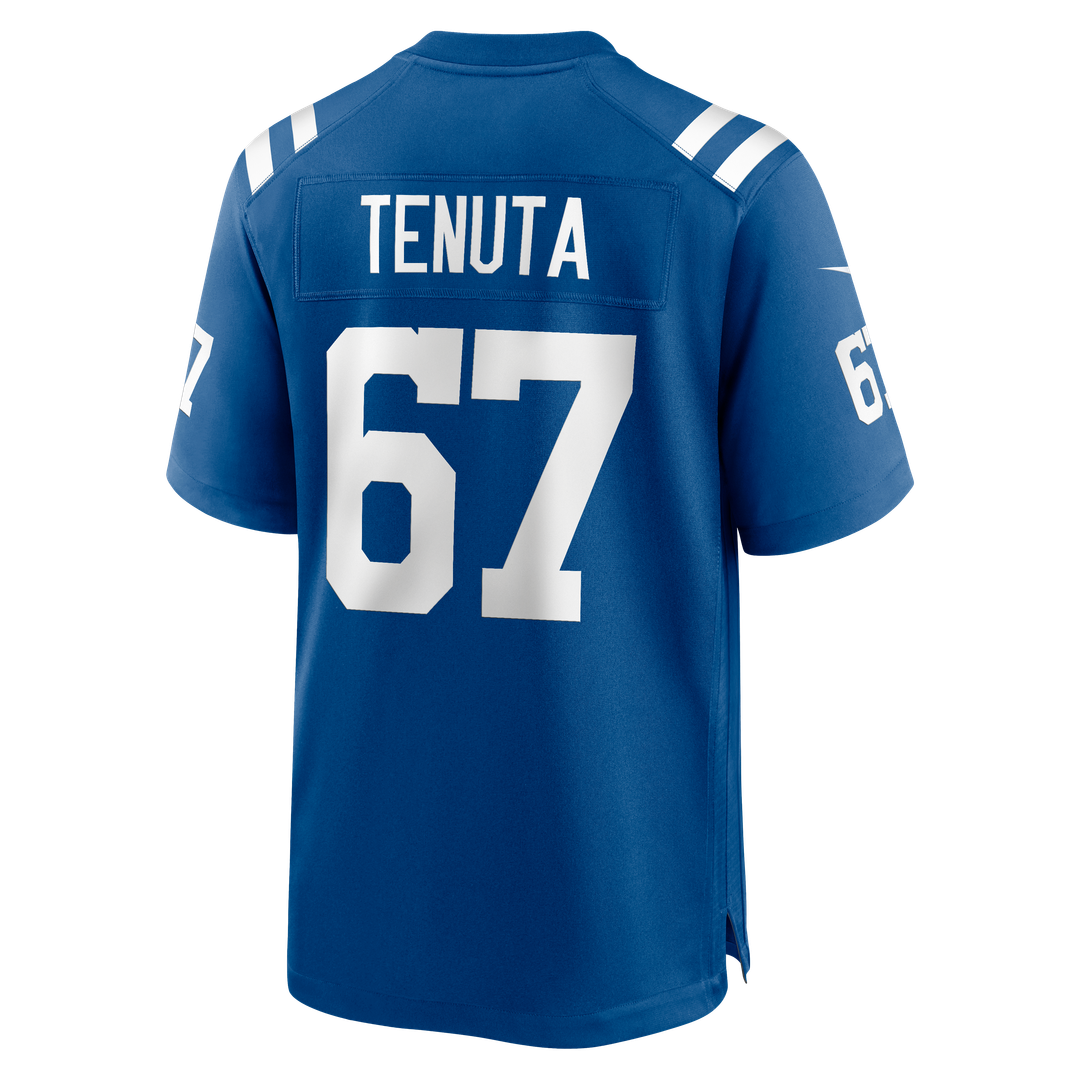 Luke Tenuta Indianapolis Colts Royal Team Game Jersey