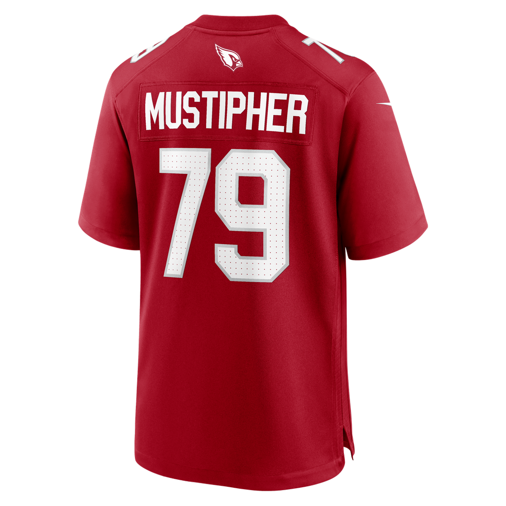 PJ Mustipher Arizona Cardinals Cardinal Team Game Jersey