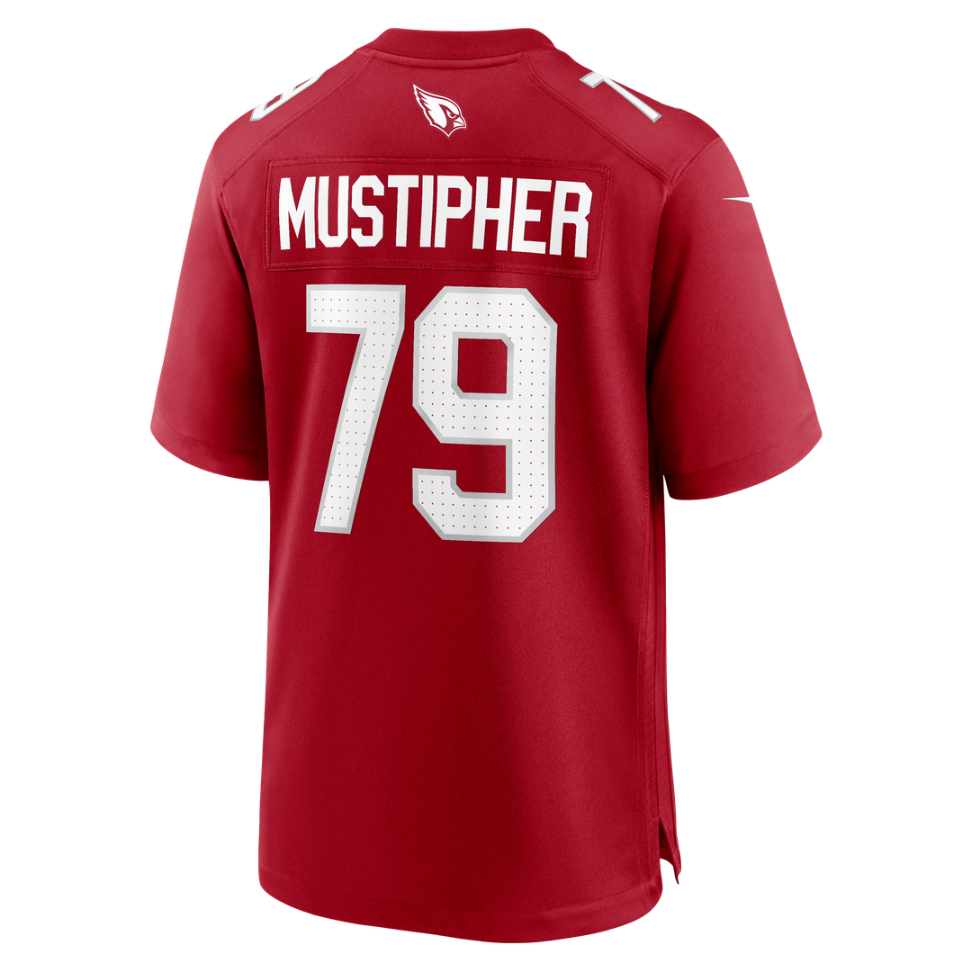 PJ Mustipher Arizona Cardinals Cardinal Team Game Jersey