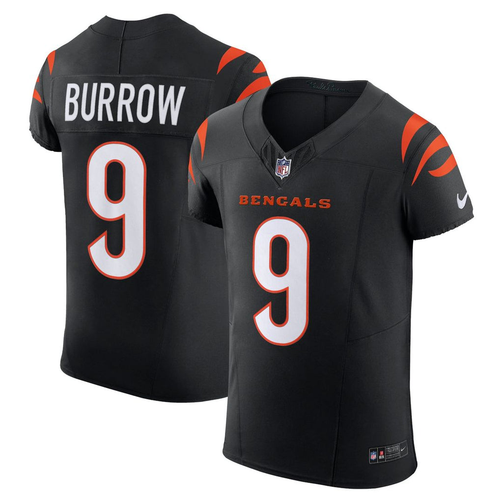 Joe Burrow Cincinnati Bengals Black Team Vapor F.U.S.E. Elite Jersey
