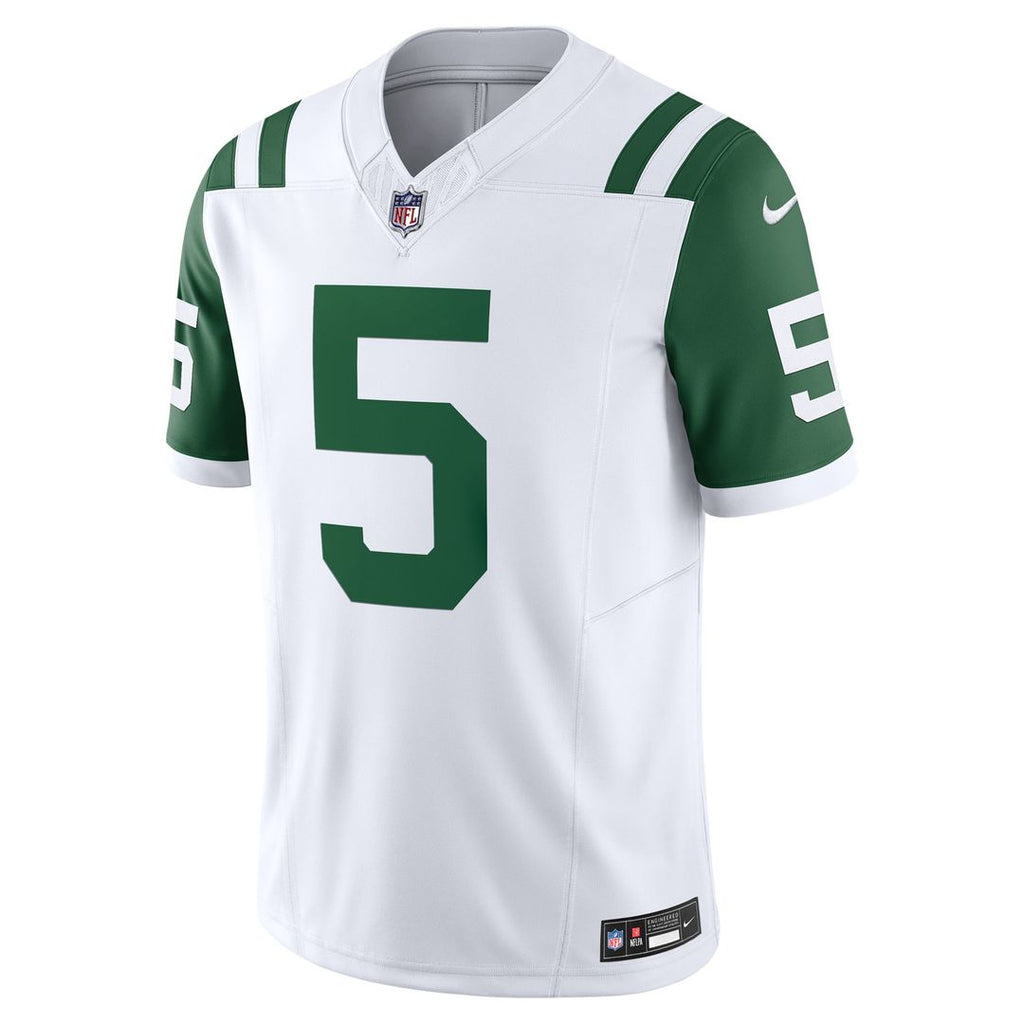 Garrett Wilson New York Jets White Classic Alternate Vapor F.U.S.E. Limited Jersey