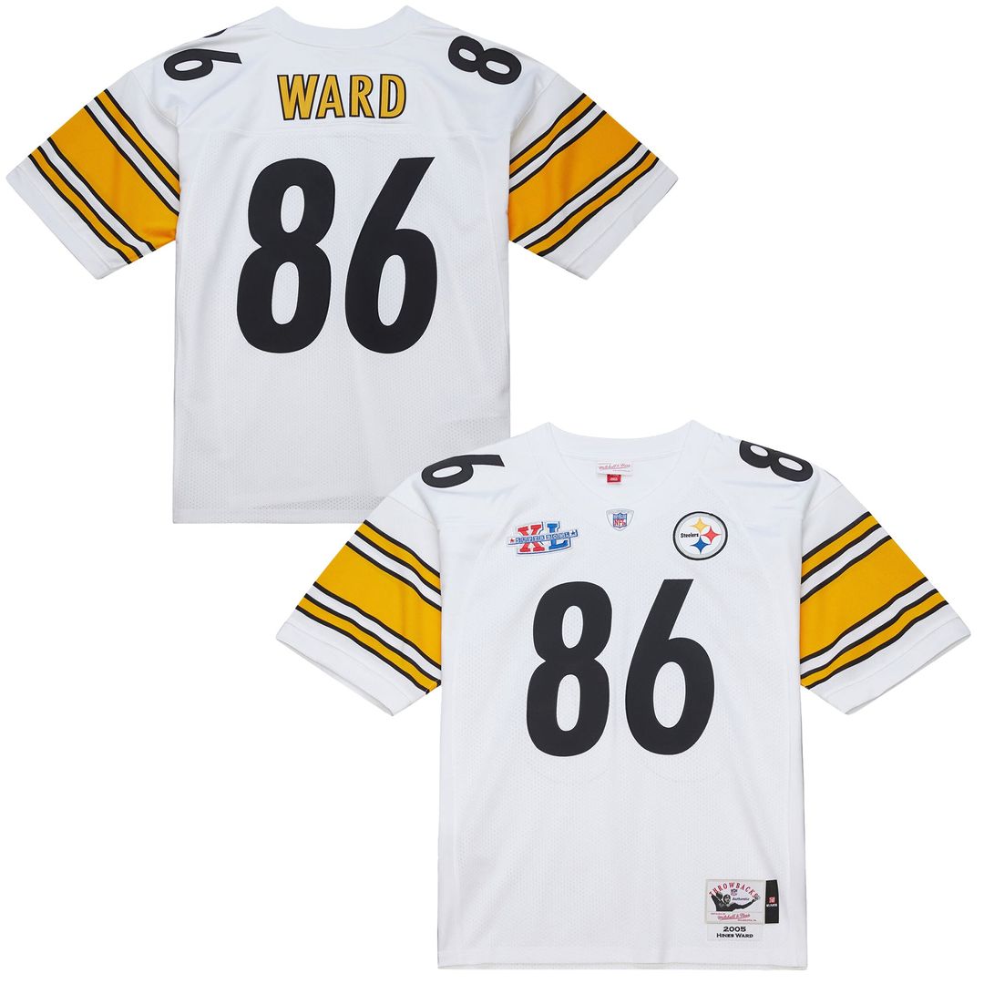 Hines Ward Pittsburgh Steelers White 2005 Authentic Throwback Retired Player Jersey