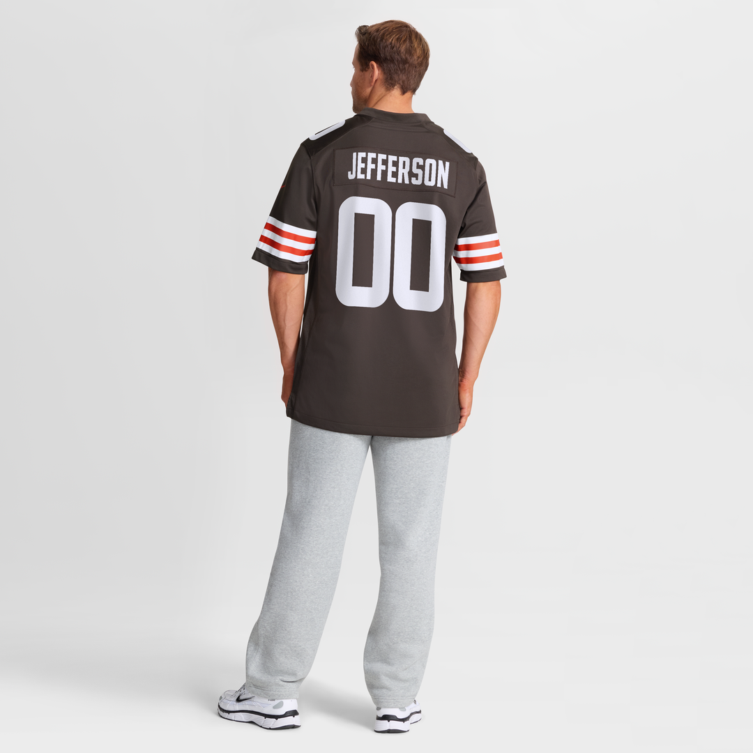 Justin Jefferson Cleveland Browns Brown Game Jersey