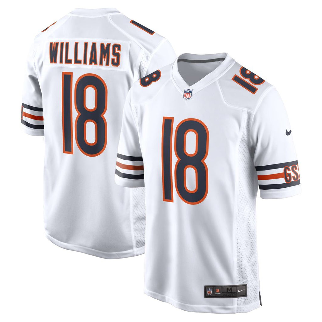 Caleb Williams Chicago Bears White First Round Pick Player Game Jersey
