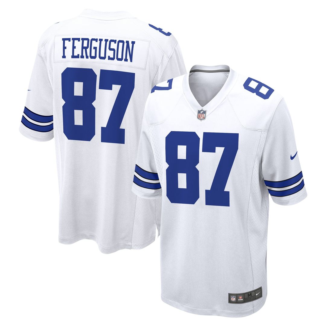 Jake Ferguson Dallas Cowboys Navy Team Game Jersey