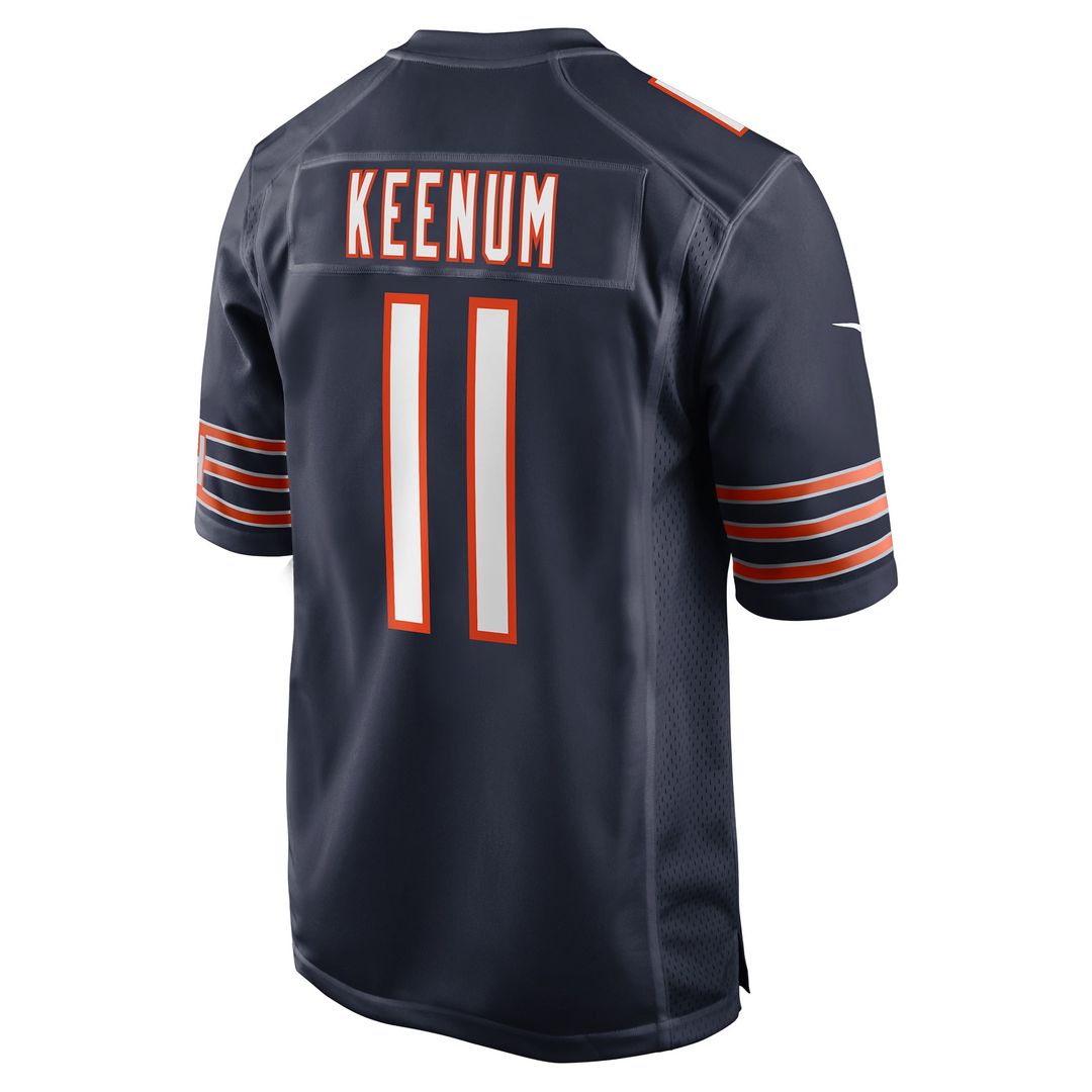 Case Keenum Chicago Bears Navy Team Game Jersey