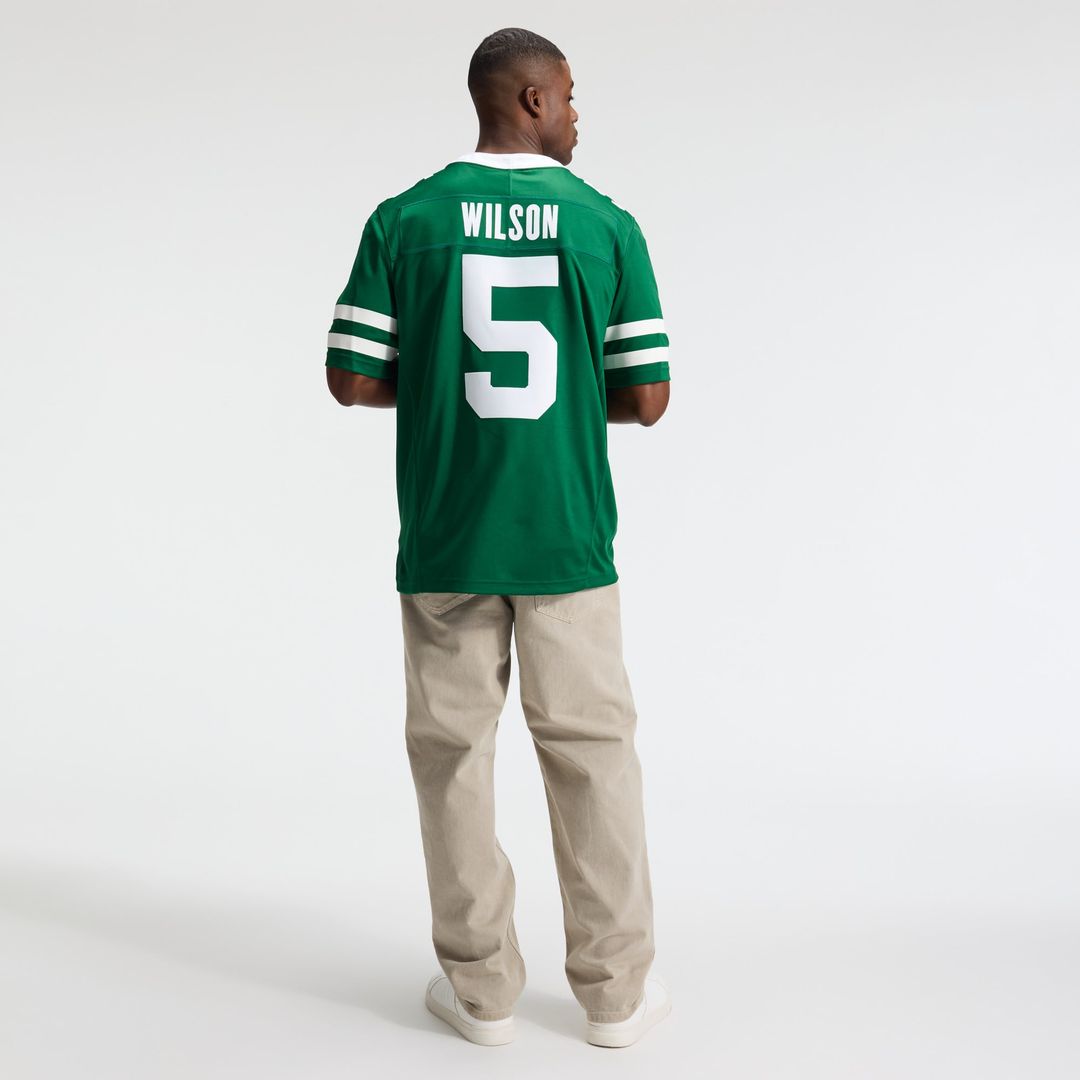 Garrett Wilson New York Jets Legacy Green Team Vapor F.U.S.E. Stitched Limited Jersey