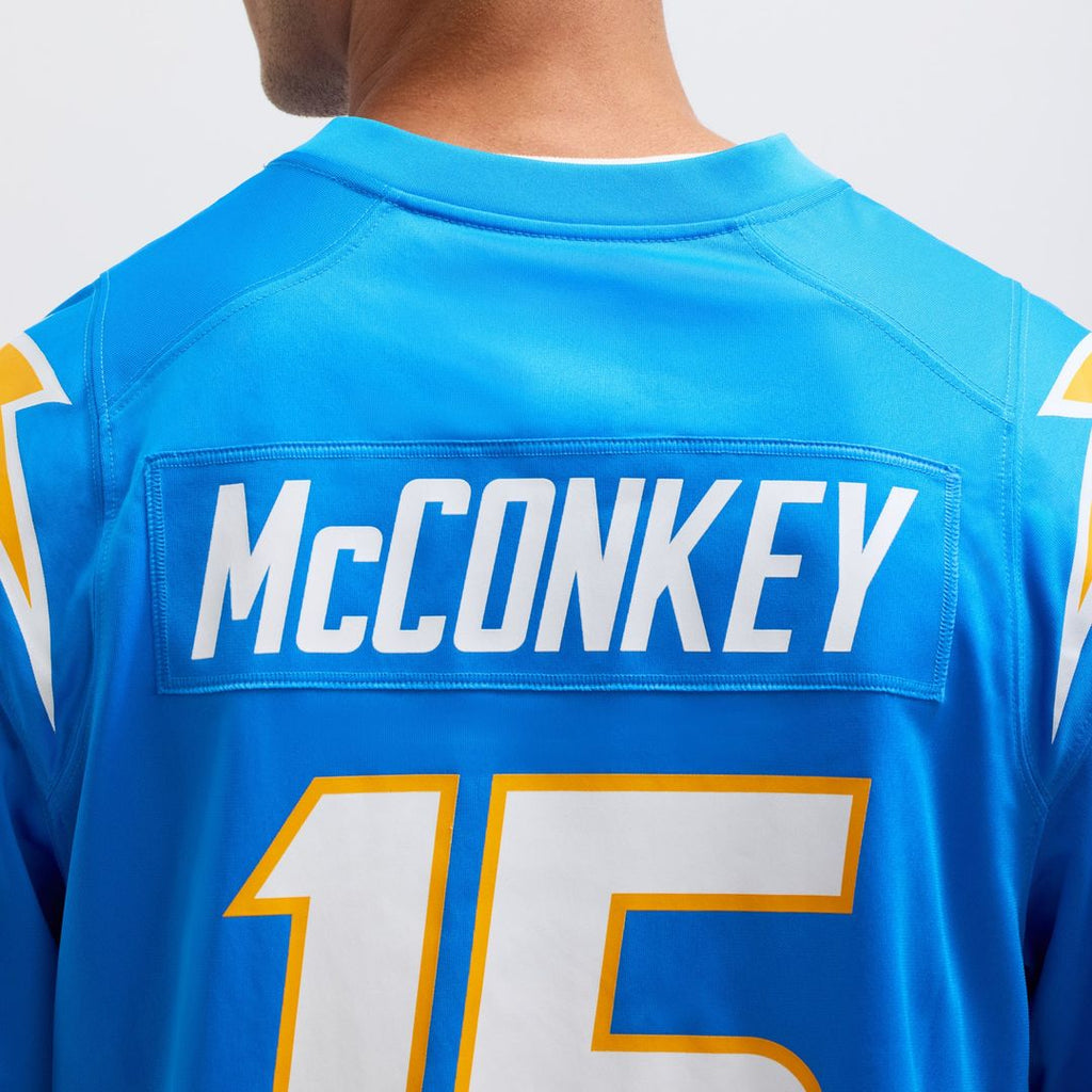 Ladd McConkey Los Angeles Chargers Powder Blue Player Game Jersey