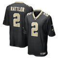 Spencer Rattler New Orleans Saints Black Team Game Jersey