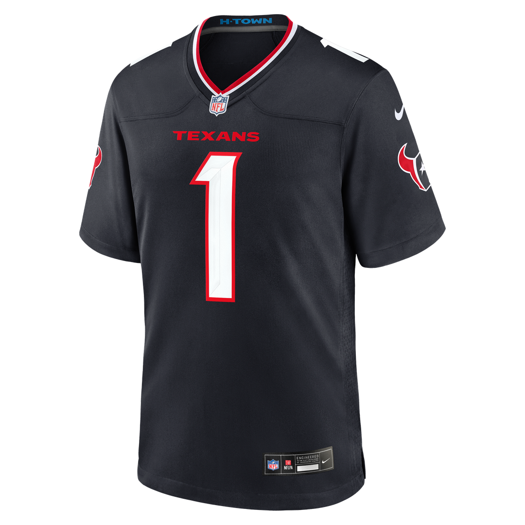 Tank Dell Houston Texans Navy Team Game Jersey
