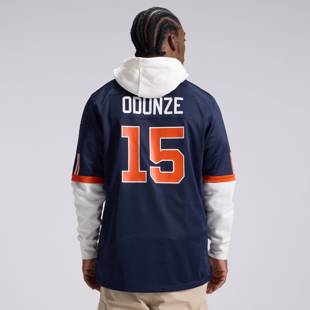 Rome Odunze Chicago Bears Navy 2026 Rivalries Collection Game Jersey