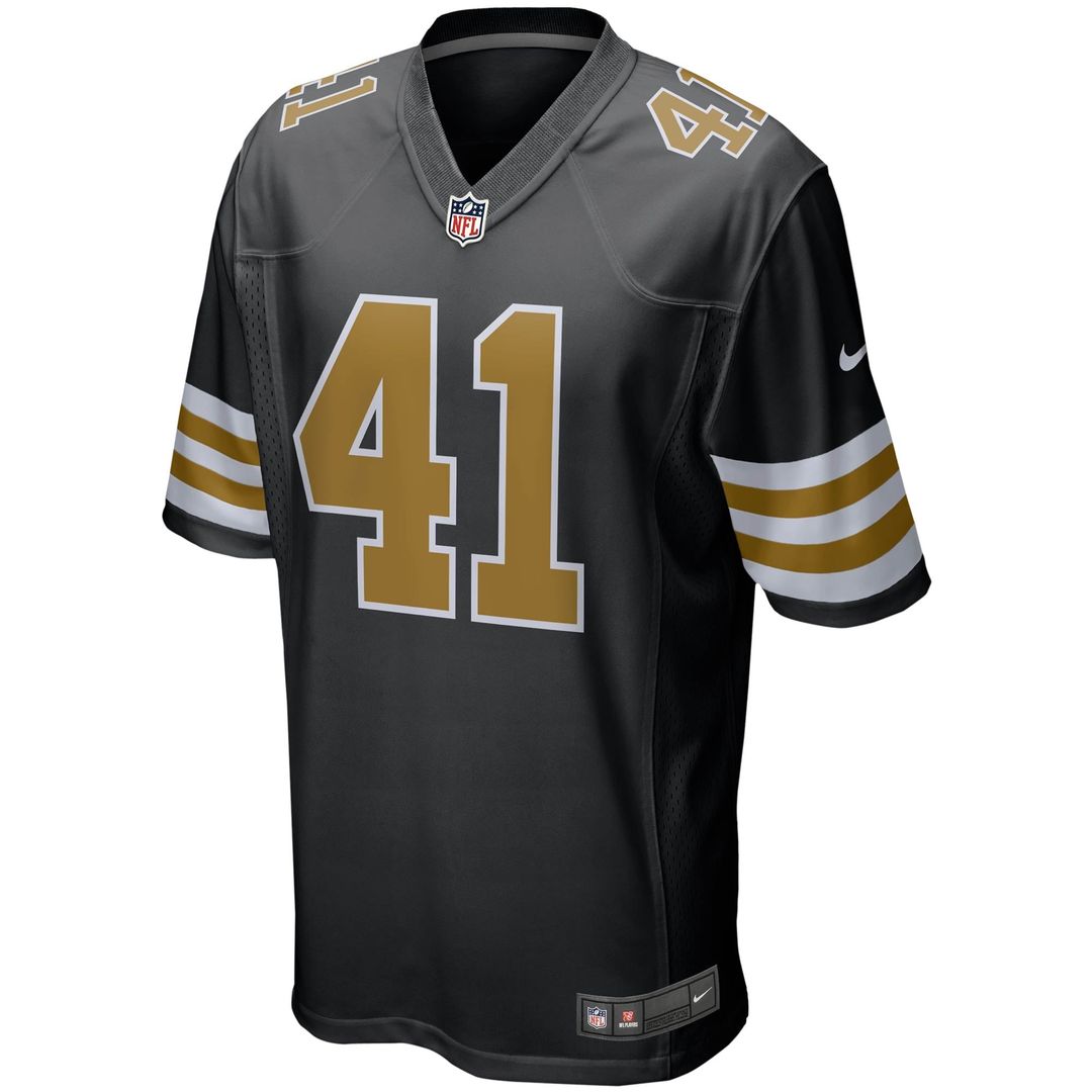Alvin Kamara New Orleans Saints Black Alternate Game Jersey