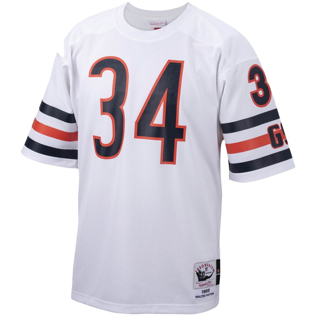 Walter Payton Chicago Bears 1985 White Authentic Throwback Retired Player Jersey