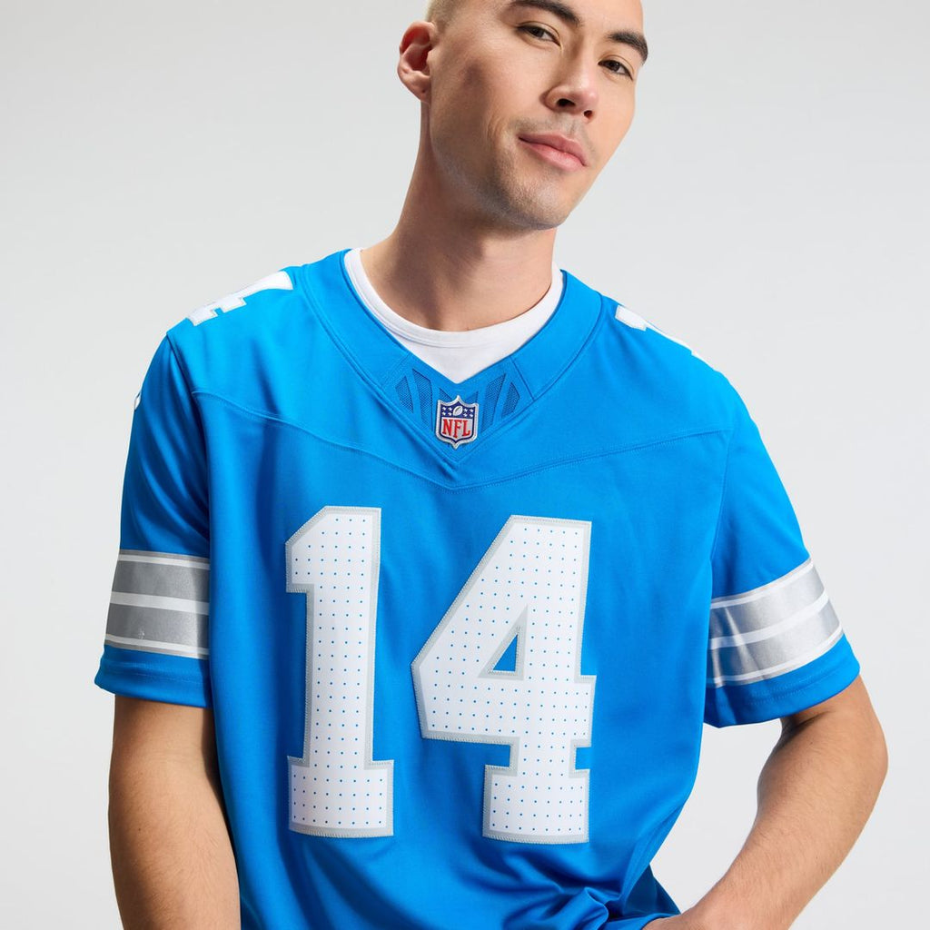 Amon-Ra St. Brown Detroit Lions Blue Team Vapor F.U.S.E. Stitched Limited Jersey