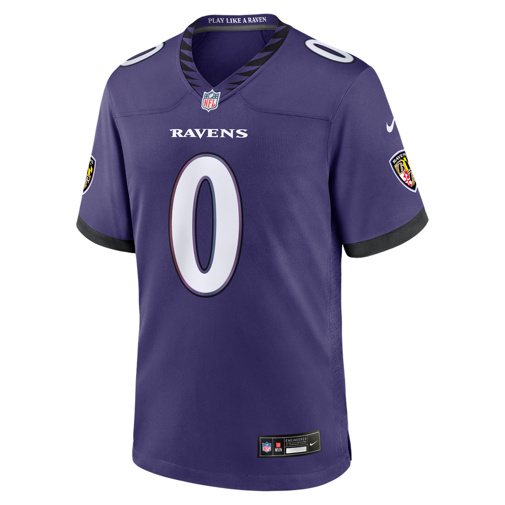 Roquan Smith Baltimore Ravens Purple Team Game Jersey