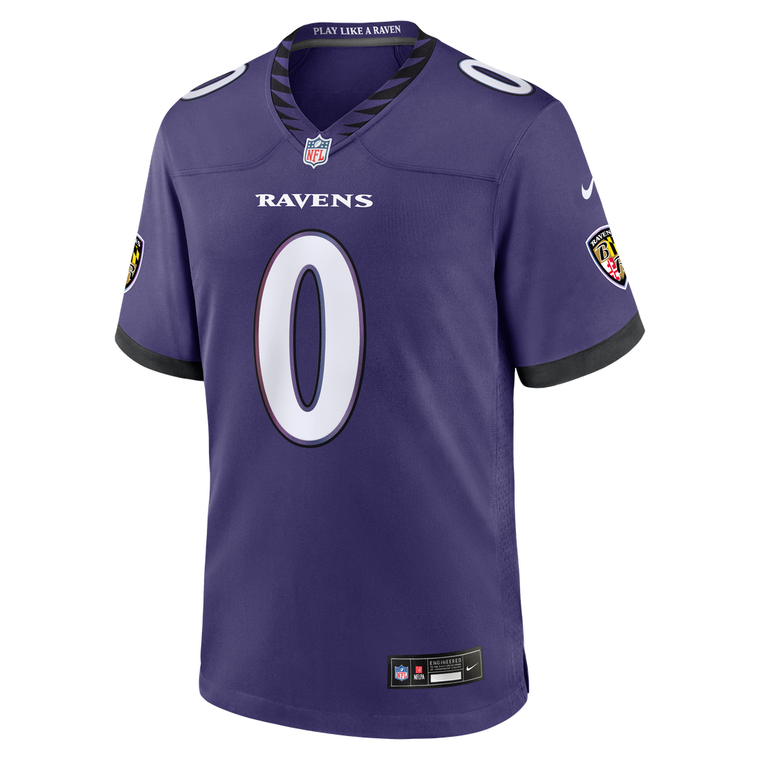 Roquan Smith Baltimore Ravens Purple Team Game Jersey