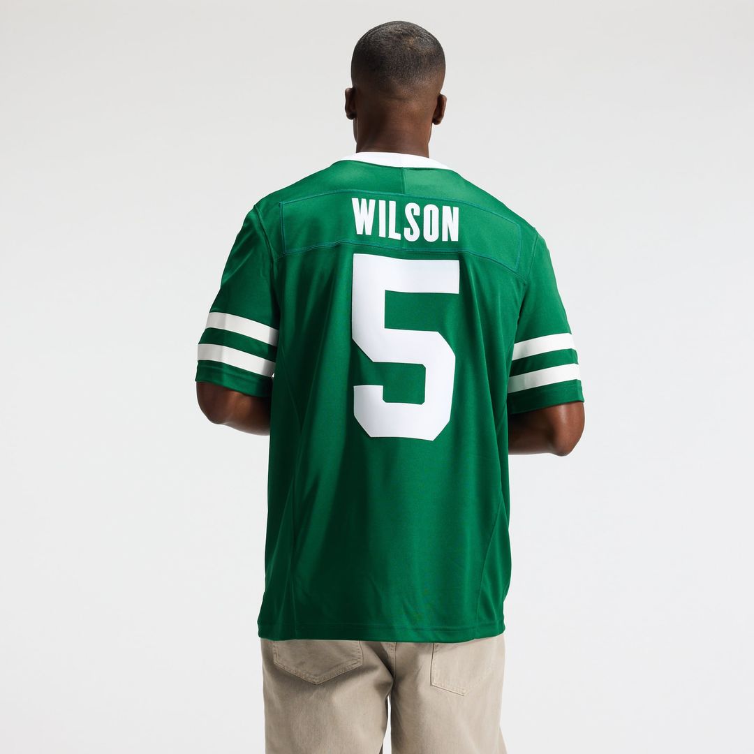 Garrett Wilson New York Jets Legacy Green Team Vapor F.U.S.E. Stitched Limited Jersey
