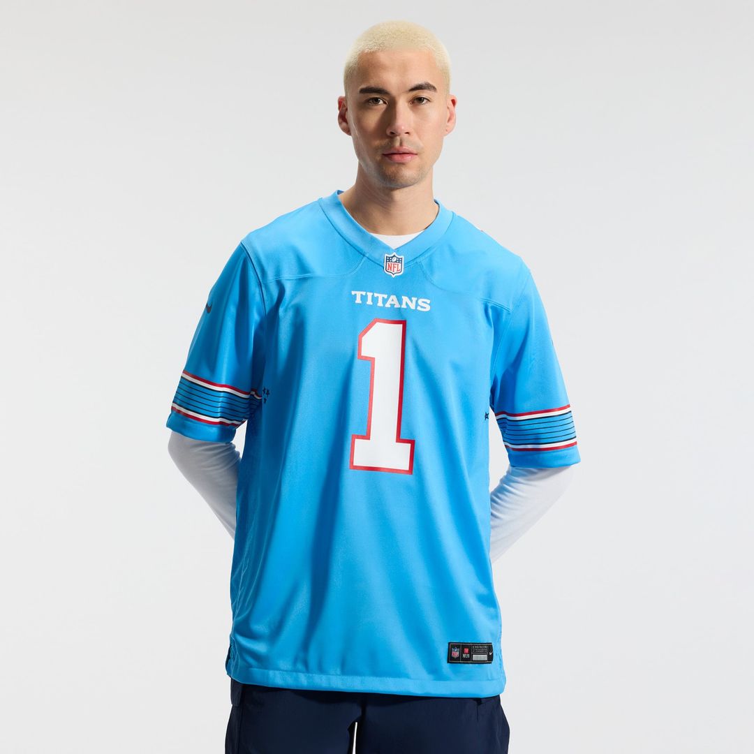 Cameron Ward Tennessee Titans Light Blue Game Jersey