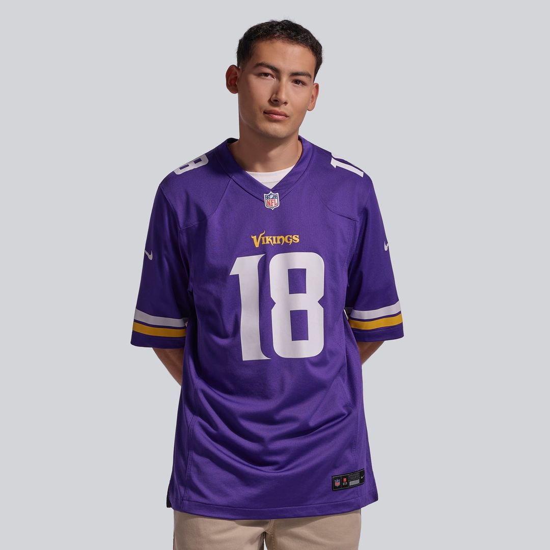 Justin Jefferson Minnesota Vikings Purple Player Game Jersey