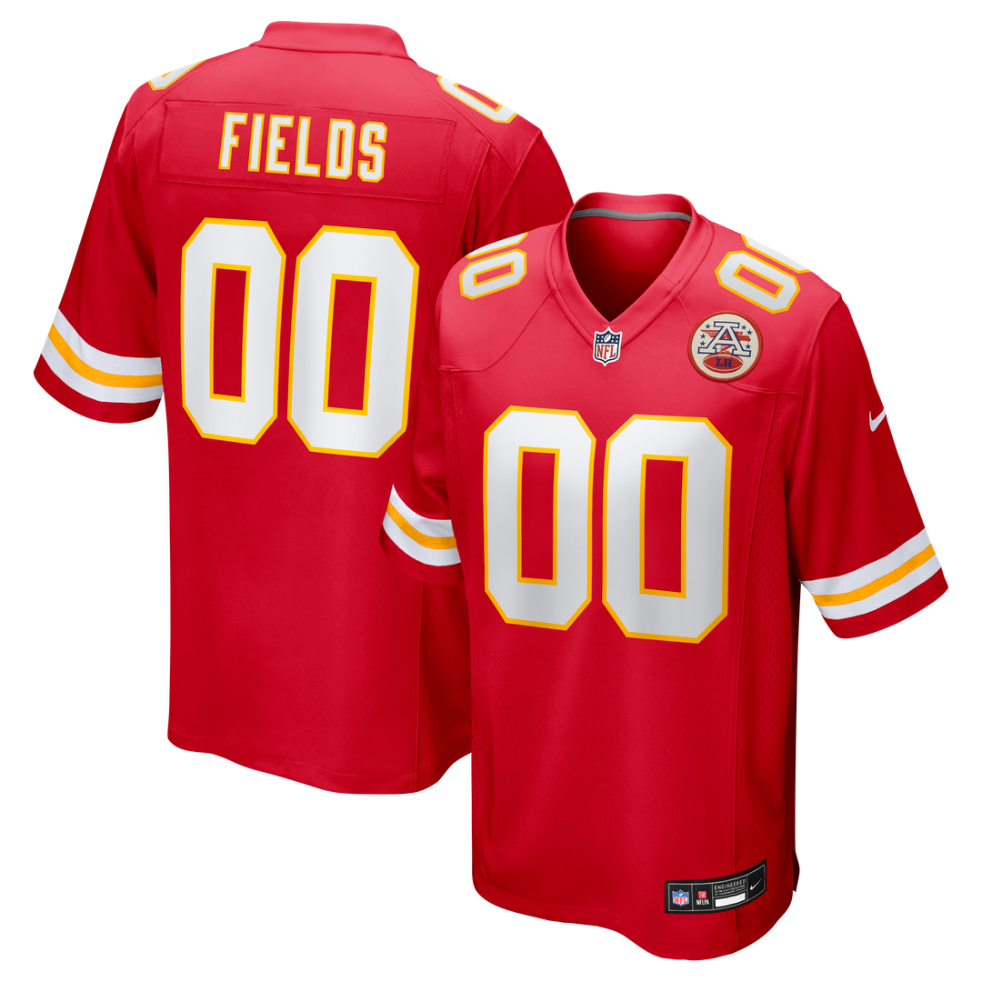 Justin Fields Kansas City Chiefs Red Game Jersey